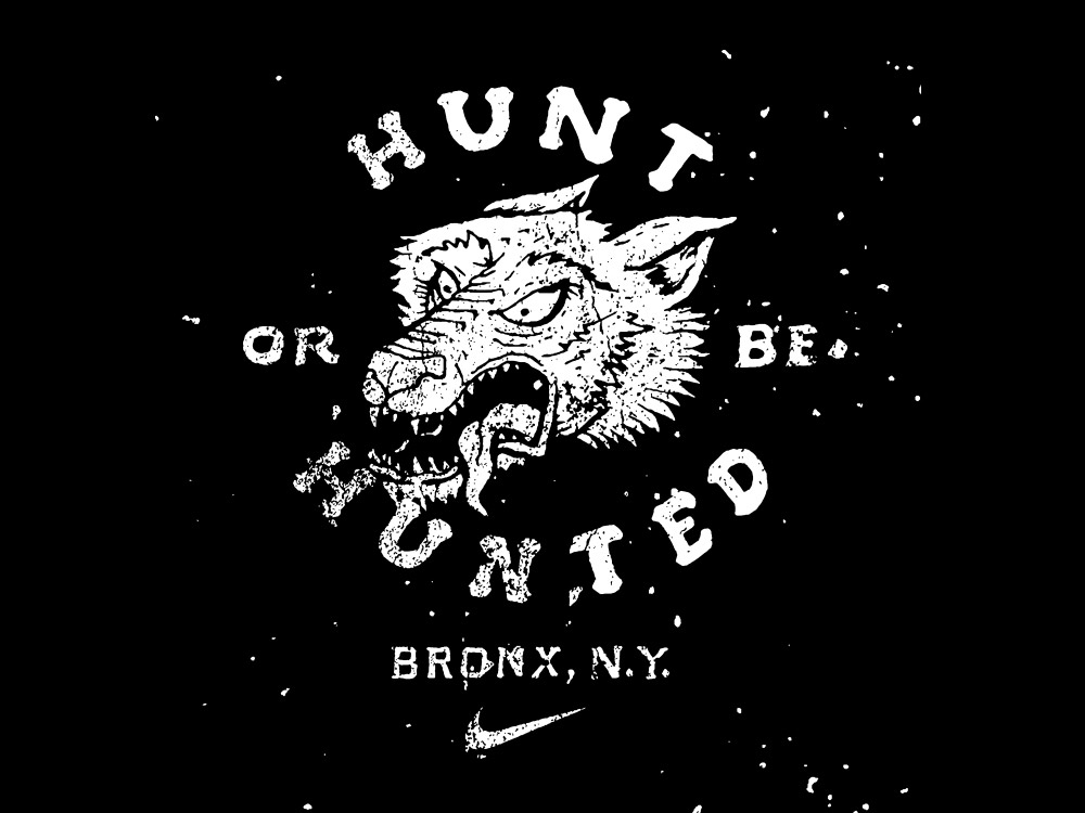 Hunt or be hunted: Illustration for Nike