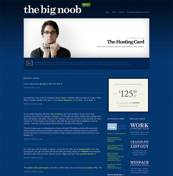 Screenshot of the The Big Noob