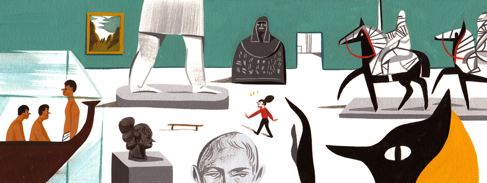 For the Sunday Times 'My Dream Sunday' column, illustrating getting lost in a museum and all its wonders