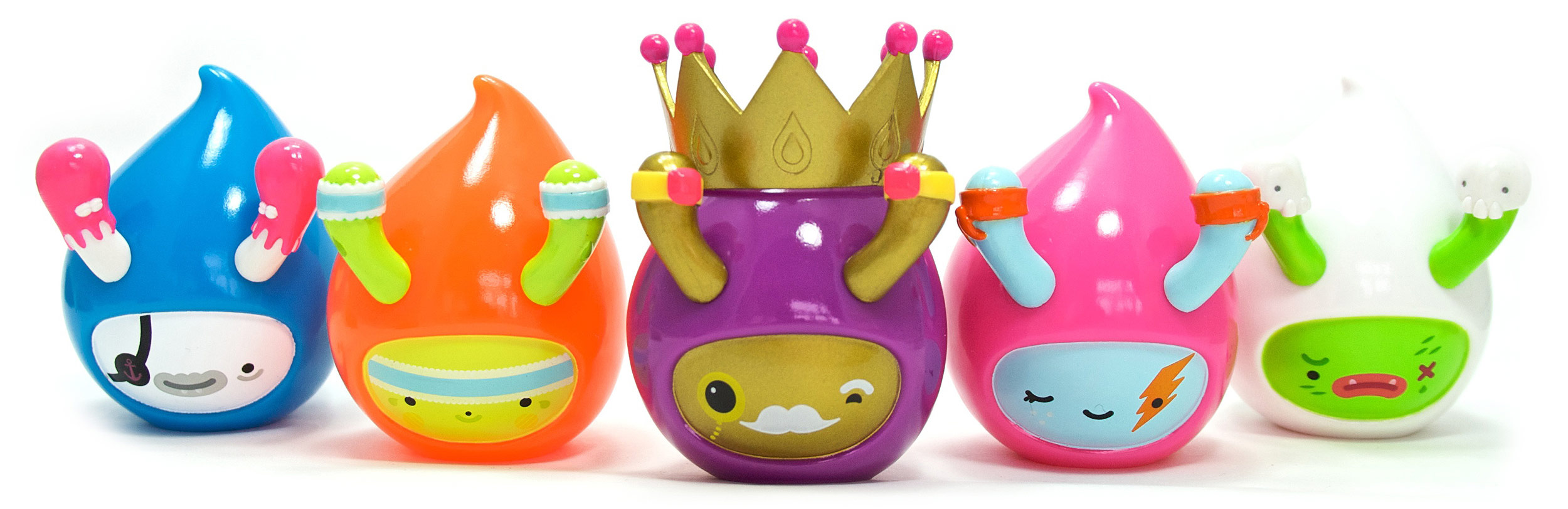 Droplets, vinyl toy characters designed by Gavin