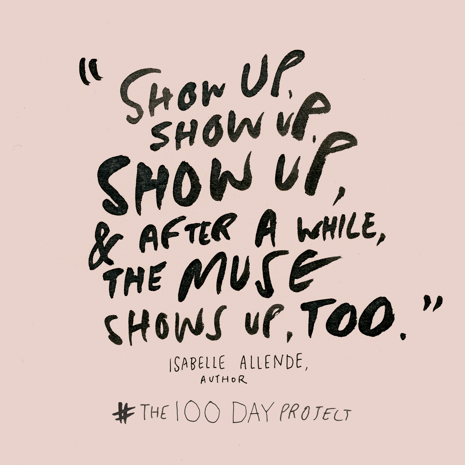 #The100DayProject pledge image