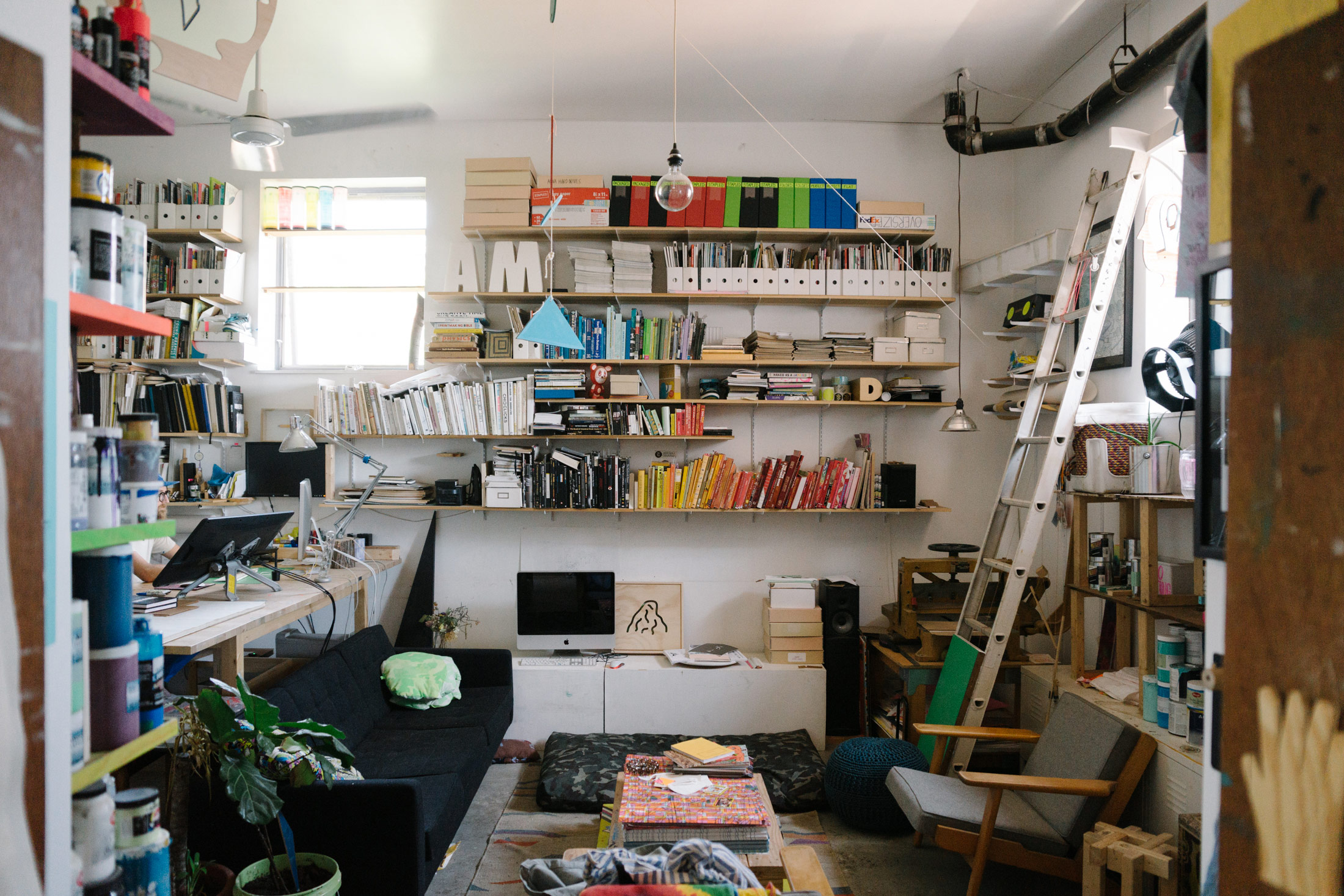 Another peek inside Mike’s studio in Crown Heights, Brooklyn