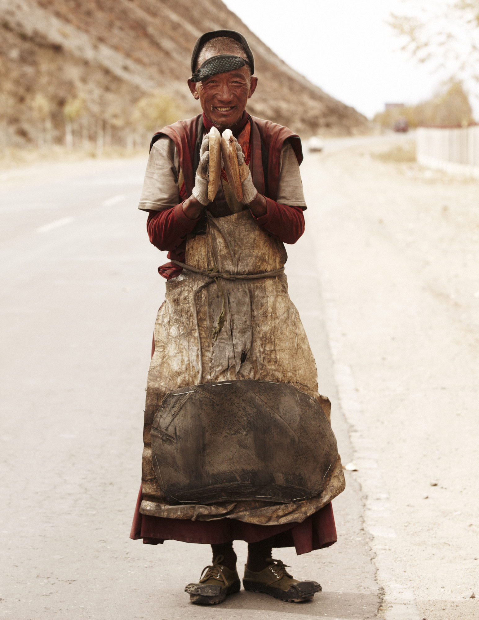 Tibet, 2011: Tebitan man smiling