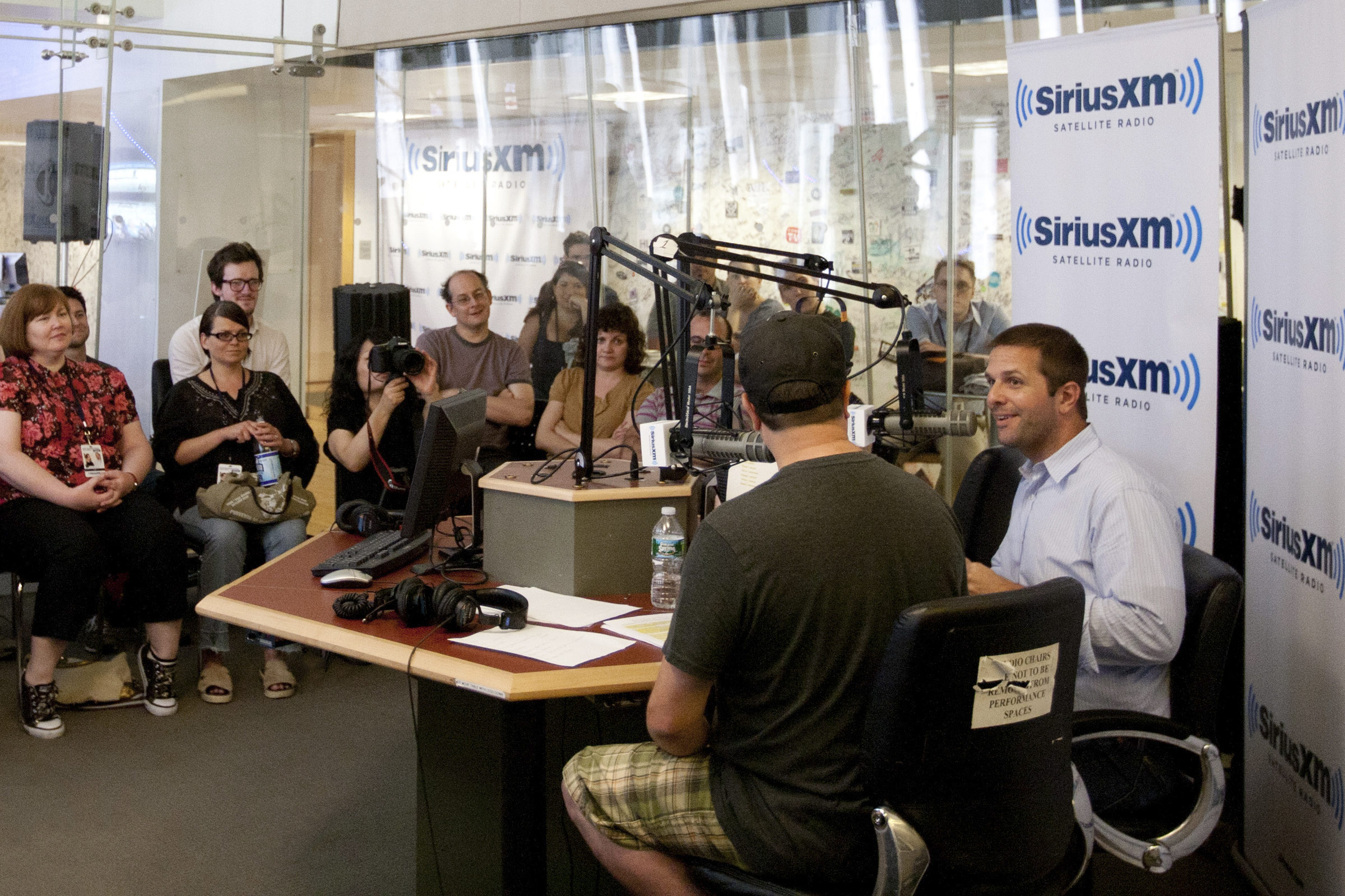 Josh and Chuck producing a live 4th of July show for Sirius Radio