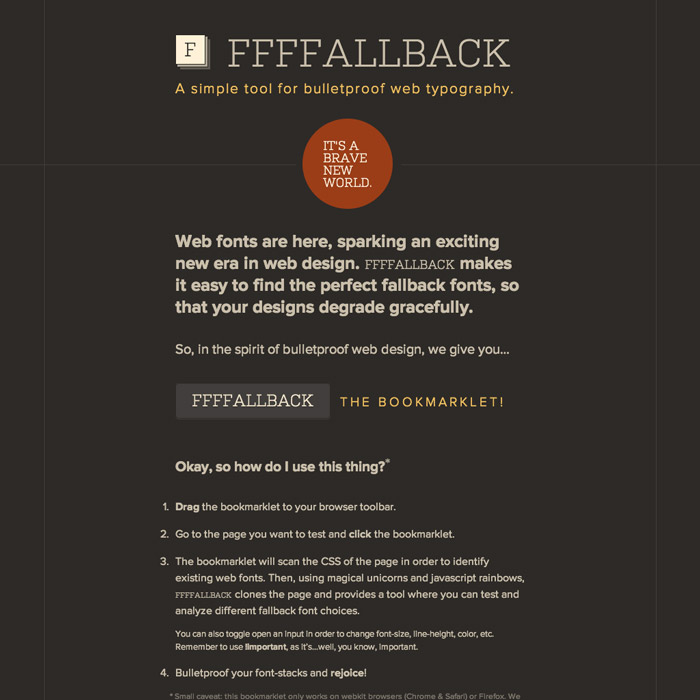 screenshot of >FFFFALLBACK.com