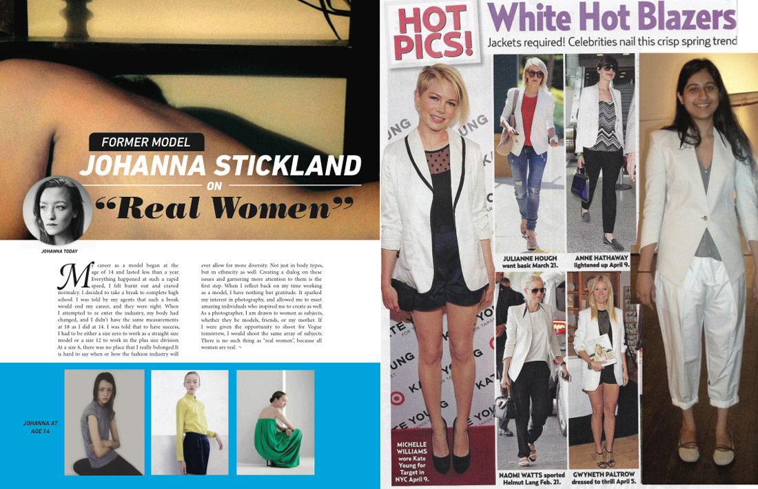 A spread from Interrupt's mock tabloid print issue