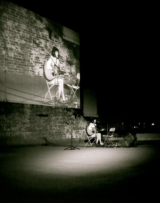 Ivana playing at Rooftop Films Festival by Magali Francoise