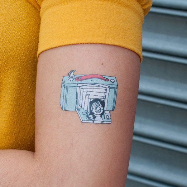 Tattly temporary tattoo — Camera by Julia Rothman