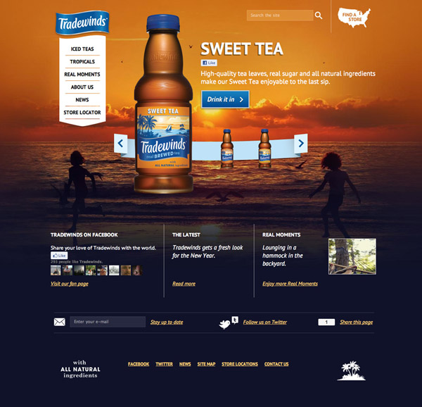 Screenshot of tradewinds-tea.com
